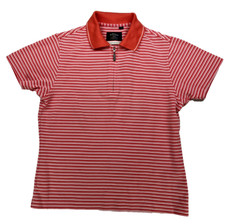 Callaway for Nordstrom Women's 1/4 Zip Short Sleeve Polo Golf Shirt Pink Size S