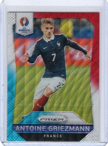 2016 Panini Prizm UEFA Euro Red & Light Blue Prizm Antoine Griezmann #5