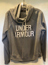 UNDER ARMOUR WOMEN S GRAY SWEATSHIRT Cowl Neck Size M
