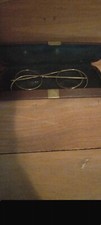 Vintage gold wire rimmed glasses  Antique  with Case