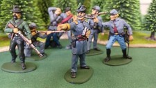 ACW SET 26 AMERICAN CIVIL WAR CONFEDERATE INFANTRY 54MM 1/32
