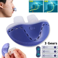 Stop Snore Aid Stopper Micro Electric Noise Anti Snoring Device Sleep Apnea