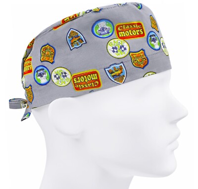 Scrub caps for men, scrub hats, surgical hat, nurse cap, labels