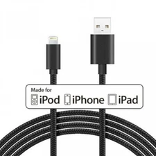 iPHONE iPAD iPOD CERTIFIED MFI USB CABLE 10FT LONG FAST CHARGE POWER CORD WIRE