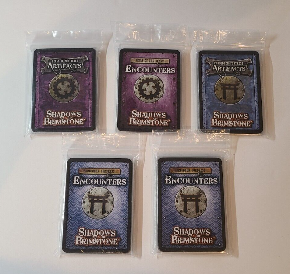 Cartes ENCOUNTERS Pour Le Jeu Shadows Of Brimstone (Forbidden Fortress/Forest) - M198 - Occasion