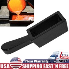 25 oz Loaf Cast Iron Ingot Mold for Melting Casting Gold Silver Copper Metals