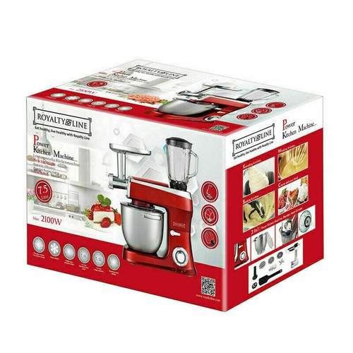 ROBOT DA CUCINA IMPASTATRICE PLANETARIA 3 IN 1 TRITACARNE FRULLATORE 1900W 6,5 L - Foto 9 di 10