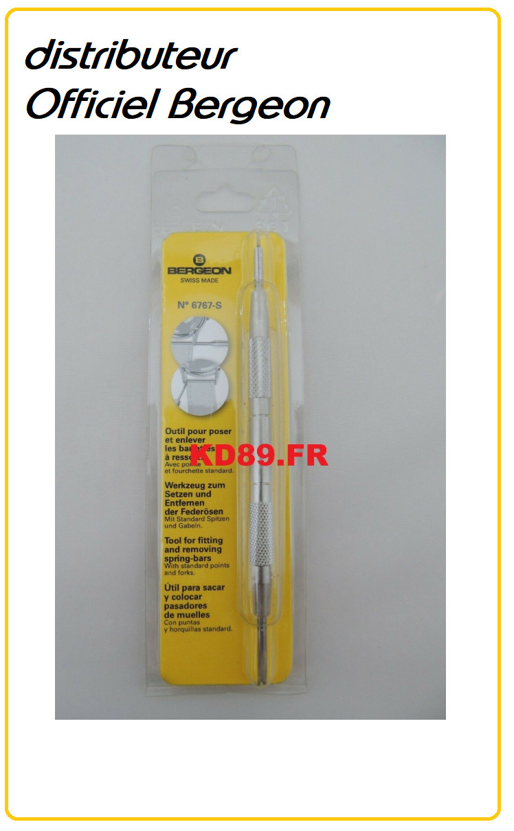 Outil aux barrettes Bergeon 6767S pour adapter votre bracelet de montre à chaque occasion