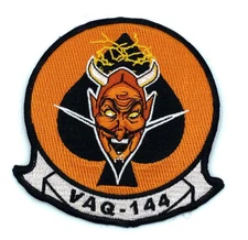 VAQ-144 Main Battery Squadron Patch - With Hook and Loop, 4"