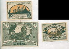 Pieniądze awaryjne: Lütz Meklemburgia 3 sztuki (658)