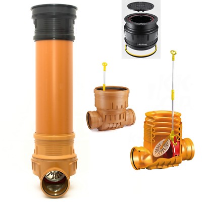 Revisionsschacht DN400 Kontrollschacht DN400 Mit Rückstauklappe – 200mm Zu-/Ablauf, PP-Kunststoff, Wartungsfreundlich, Für Abwasser & Grundstücksentwässerung Revisionsschacht DN400 Kontrollschacht DN400 Mit Rückstauklappe – 200mm Zu-/Ablauf, PP-Kunststoff, Wartungsfreundlich, Für Abwasser & Grundstücksentwässerung