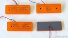 4 LED 24V ORANGE AMBER SIDE MARKER INDICATOR LAMP LIGHT TRUCK LORRY TRAILER BUS