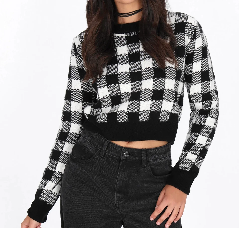 Jersey blanco y negro para mujer MISO TALLA 6 - Imagen 4 de 4