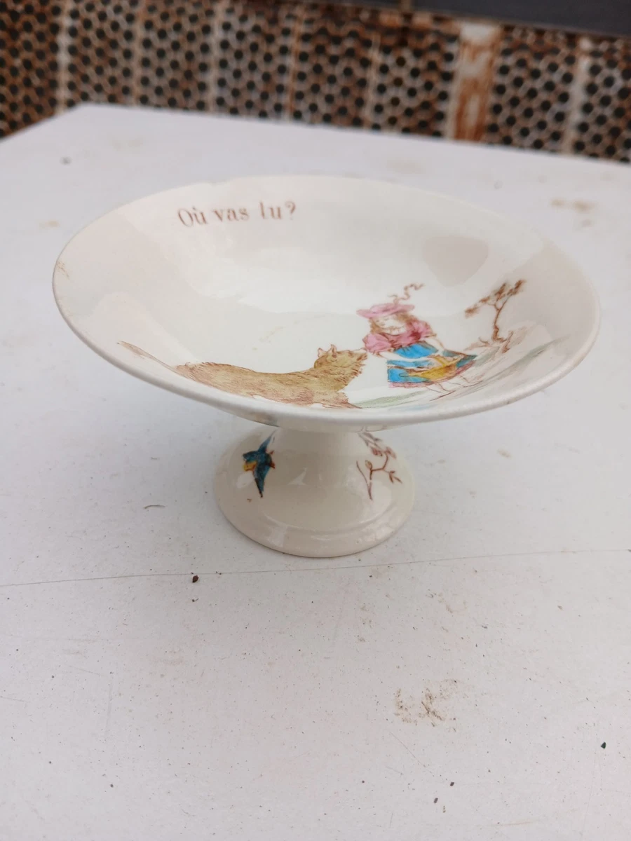 Petite partie de dinette ancienne à décor de lapins Creil & Montereau ? - Décoration Petite partie de dinette ancienne à décor de lapins Creil & Montereau ? - Décoration