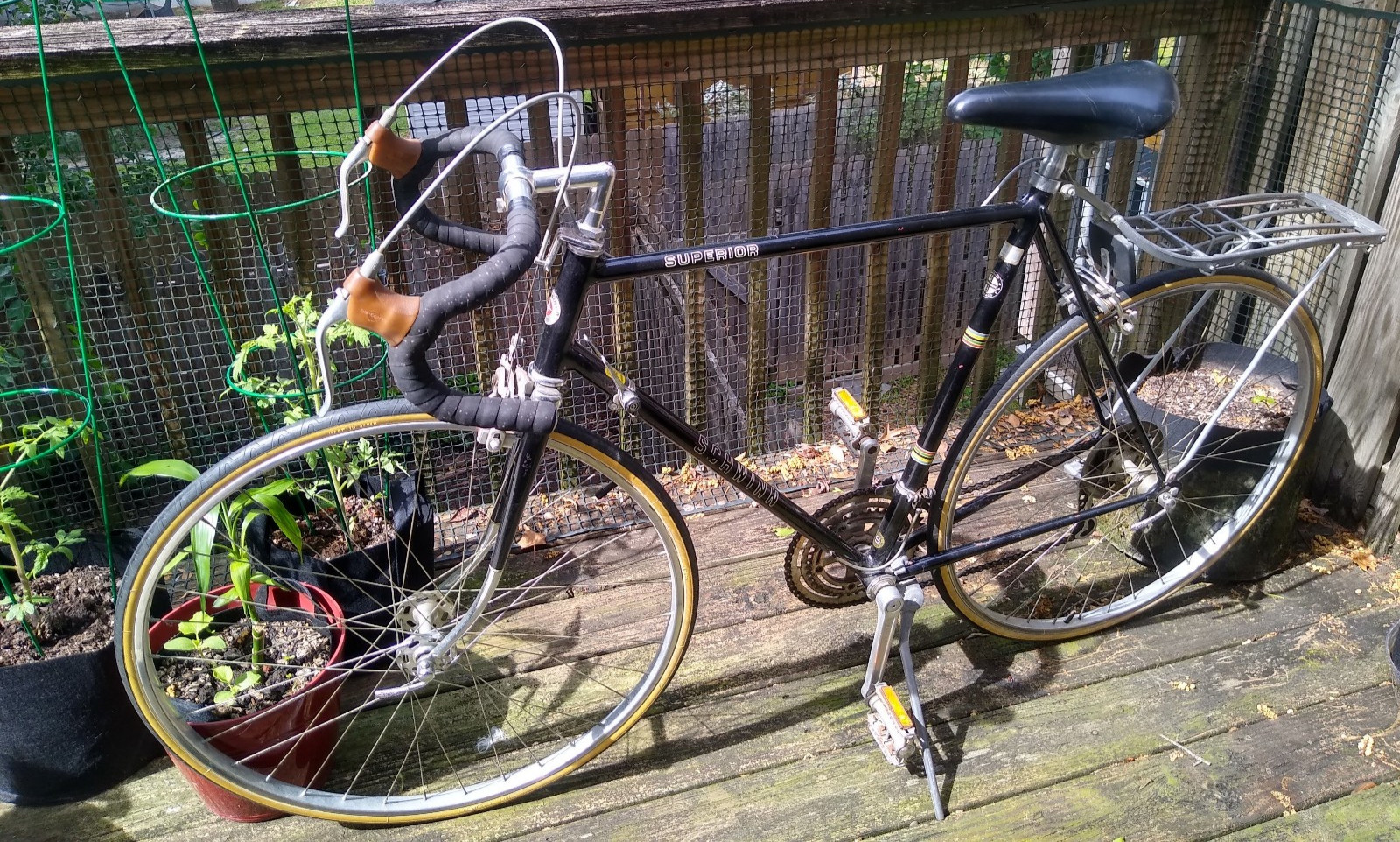 Vintage Schwinn Superior Road Bike Black Made in USA