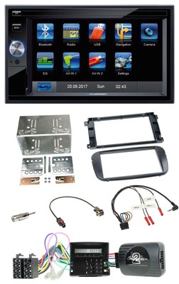 Blaupunkt Lenkrad USB Bluetooth TMC 2DIN Navigation für Ford S-Max Mondeo Profi