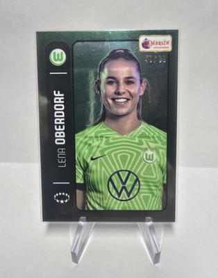 Lena Oberdorf /99 Topps Merlin Heritage 98 2022-23 Green VfL Wolfsburg