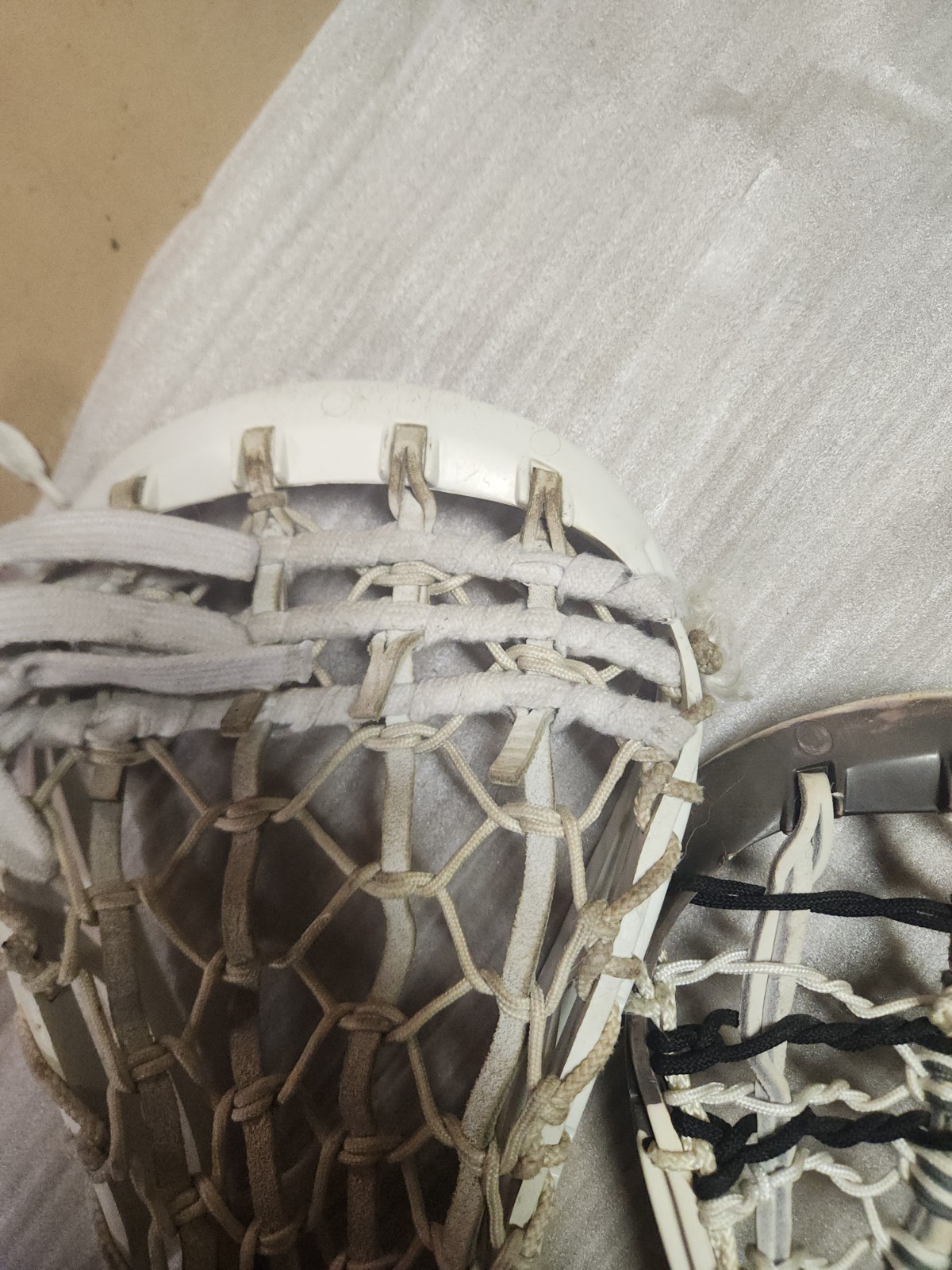 Lot Of 3 Vintage Strung Warrior Lacrosse Heads