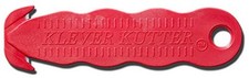 Klever Kutter KCJ-1R Safety Box Cutter, Red, 5 per Pack
