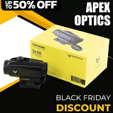 Swampfox Trihawk 3x30 Prism Scope Red/Green Dot Sights MOA Red/Green Reticle