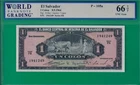 El Salvador 8/9/1964 colon, P105a, WBG Gem UNC *66* TOP & highest grade @ebay!