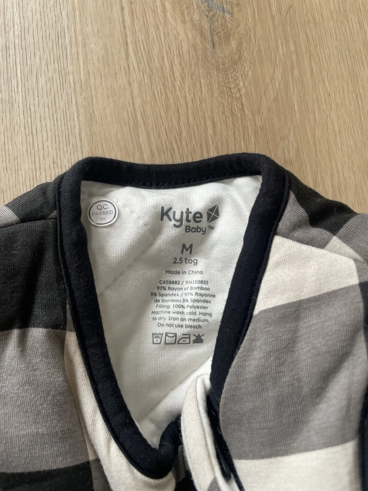 Saco de dormir Kyte bebé a cuadros 2,5 Tog nuevo sin etiquetas talla M Foto 2 de 4