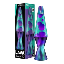 Lava Lamp - 14.5 Aurora Borealis - the Original Motion Light - Purple Wax and