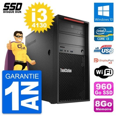 PC Tour Lenovo ThinkStation P300 Intel i3-4130 RAM 8Go SSD 960Go Windows 10 Wifi