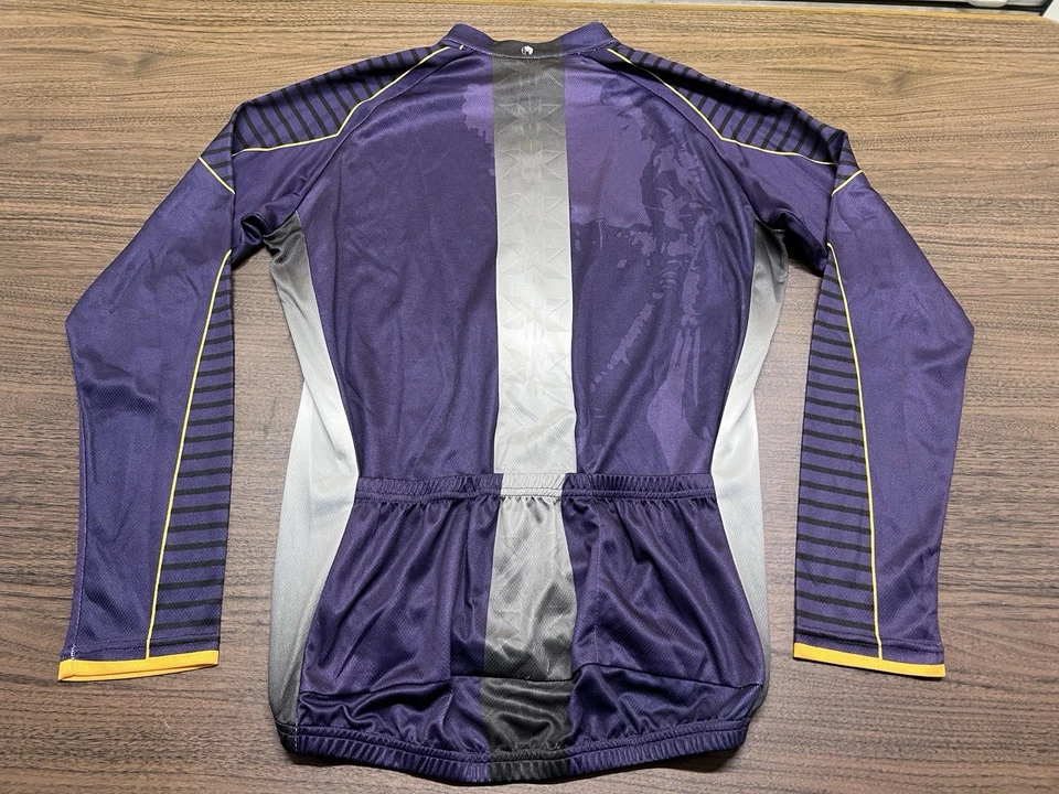 Wolverine (X-Men) Men’s Purple Long-Sleeve Full-Zip Cycling Paladin Jersey Large - Image 4 of 4