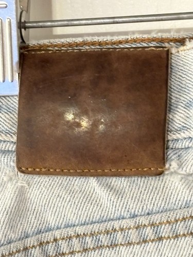 Hellblaue getragene Herren Jeans Shorts Markenlos Größe 36 - Bild 8 von 10