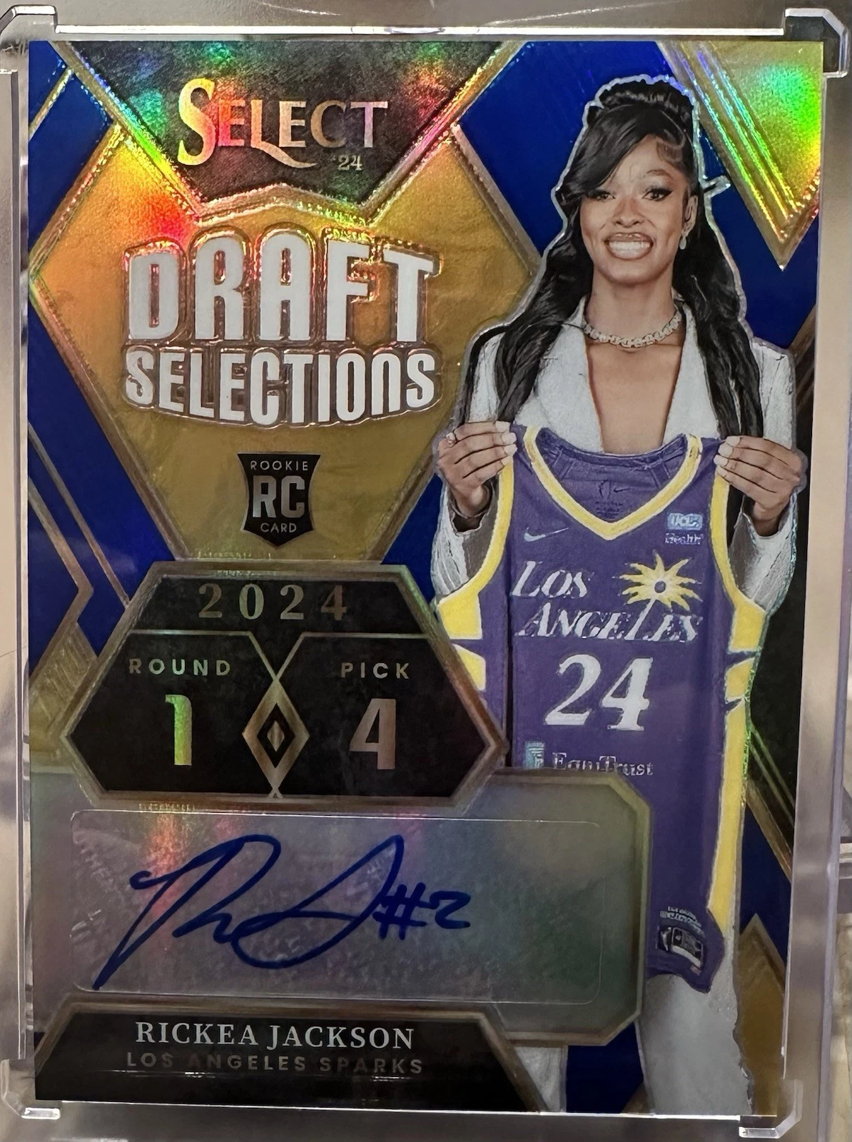Select 2024 Draft Selections Auto - Rickea Jackson (RC) Blue /49