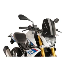 PUIG NAKED NG SPORT SCREEN FIT ON BMW G310 R 16-25 BLACK
