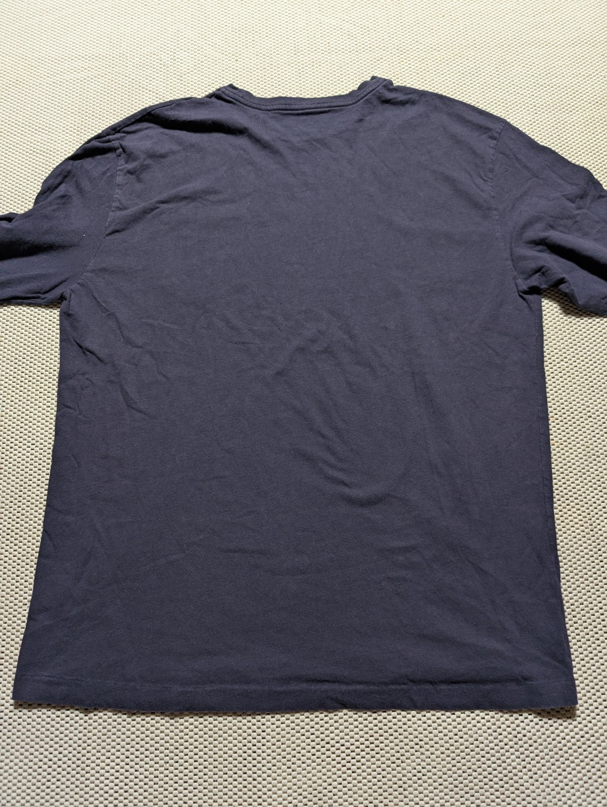 Polo Ralph Lauren blu navy rosso pony logo manica lunga tasca t shirt uomo media