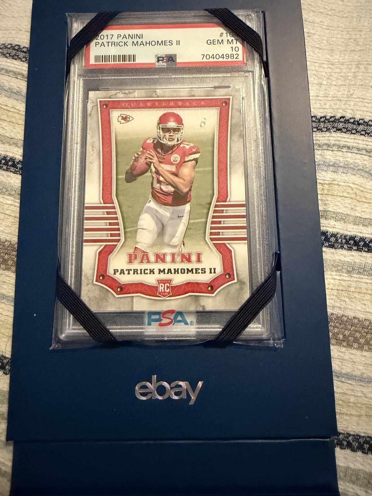Panini 2017 Patrick Mahomes II Rookie #10 PSA 10 Kansas City Chiefs