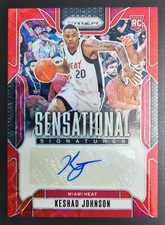 2024-25 Panini Prizm Keshad Johnson RC- Sensational Auto Rookie Red Choice AA61