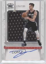 2017 Panini Crown Royale Rookie Silhouettes 125/199 Zach Collins #223 Auto s3g
