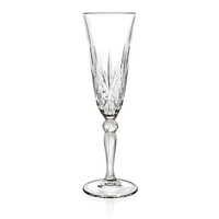 Set 6 Kelche Flute Melodia 16 Cl Eco-Kristall Intagliert Rcr Italiana Bar