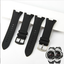 31mm Silicone/Rubber For Armani ARAX1803 AX1802 AX1050 Bracelet Strap Watch Band