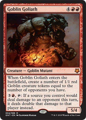 1x Goblin Goliath Light Play MTG Magic - Kid Icarus -