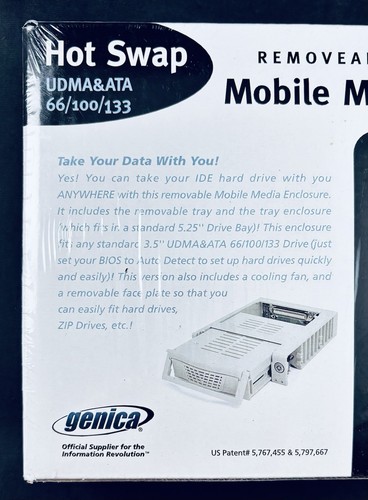 HOT SWAP GN-210 REMOVABLE MOBILE MEDIA HARD DRIVE TRAY UDMS&ATA 66/100/133 NEW - Afbeelding 5 van 6