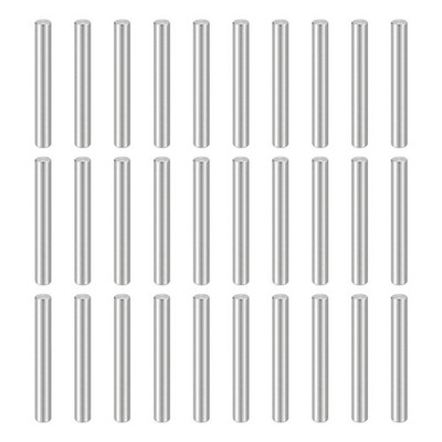 55pcs Dowel Pins M4 x 32mm 304 Stainless Steel Shelf Support Peg Pin Rod