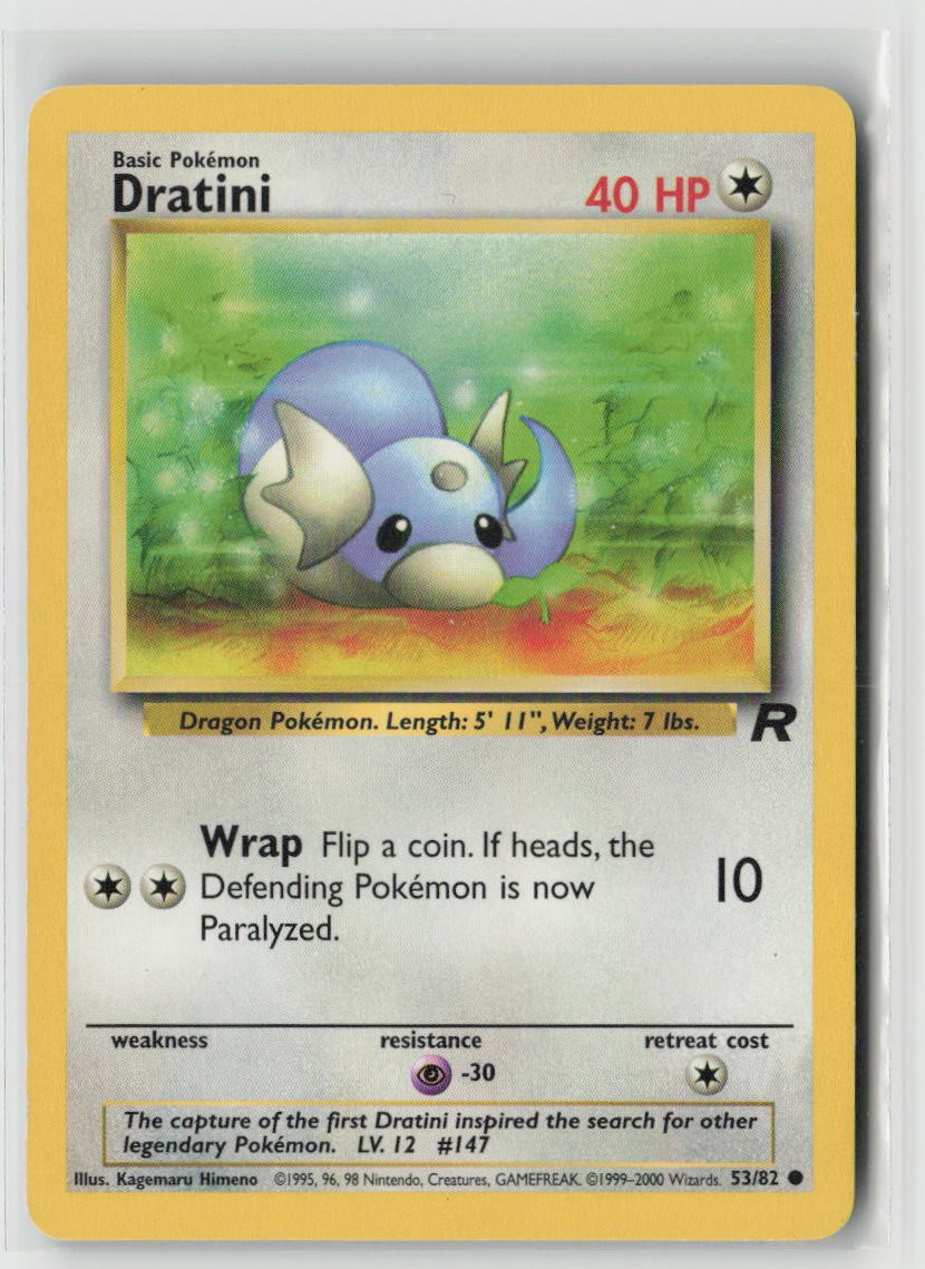 Team Rocket Dratini Unlimited 53/82 DMG