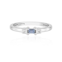 Cavill Ring Damen Verstellbar Silber 925 Blauer Ceylon Saphir 0,16Ct-
