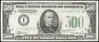 US Paper Money 1934A $500 McKinley Minneapolis High GRADE NO RESERVE!
