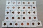 1934-1958 Lincoln Wheat Cent Penny 31 Coin Lot  D,& S Mints Ungraded