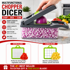 9 in 1 Vegetable Chopper Slicer Dicer Cutter Kitchen Tool Food Onion Chopper Se