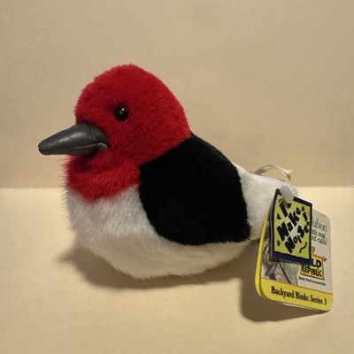 AUDUBON WILD REPUBLIC RED HEADED WOODPECKER SONG BIRD NWT ORIGINAL ***with sound