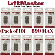 LiftMaster 890MAX Mini Key Chain Garage Door Opener 2.0+security Pack of 10