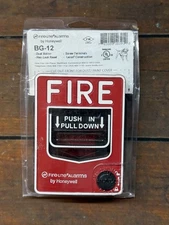 Honeywell Firelite BG-12LA Fire Alarm Pull Station Dual Action Key Lock Reset