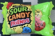 Basic Fun Plush Candy Bites "Sour Candy Friends" 2020 Stuffed Plush 12x8x4” EUC